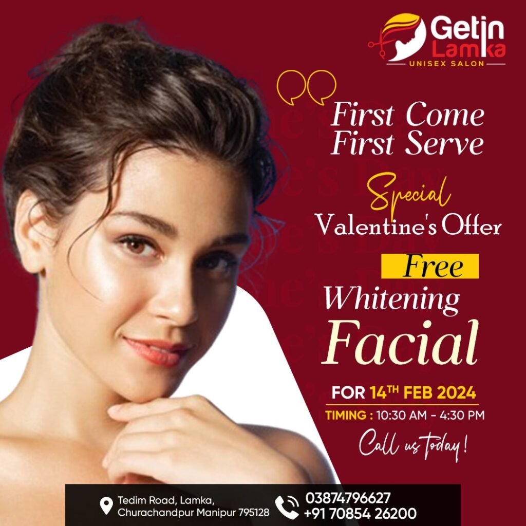 Free facial on Valentines Day 2024